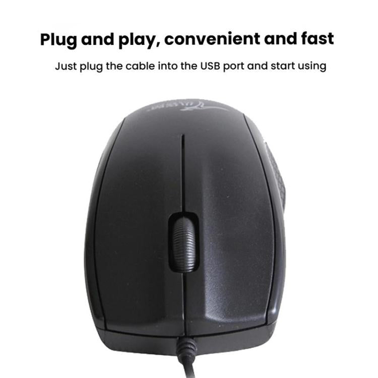 Little Kangaroo DS-911 1200DPI Ambidextrous Wired Laptop Mouse Desktop Mouse For Office & Home Use, Spec: PS2 Round Port - Wired Mice by Little Kangaroo | Online Shopping UK | buy2fix