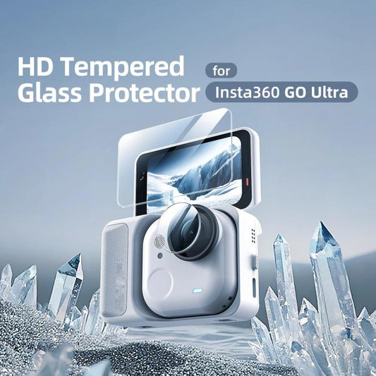 For Insta360 GO Ultra aMagisn Tempered Glass Screen Protector Camera Lens Film, Spec: 2 Sets - Len Accessories by aMagisn | Online Shopping UK | buy2fix