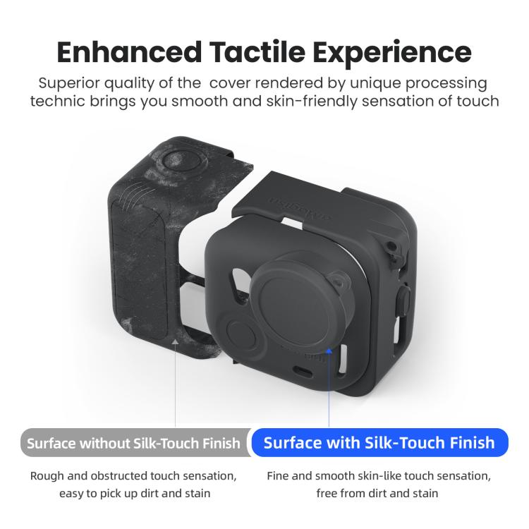 For Insta360 Go Ultra aMagisn Silicone Protective Case Kit All-round Protection Shell(Gray) - Case & Bags by aMagisn | Online Shopping UK | buy2fix