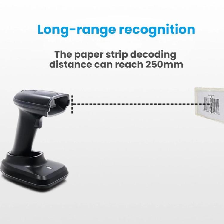Long-range Wireless QR Code Barcode Scanner With Base, Specification: Single 2.4G - Barcode Scanner by buy2fix | Online Shopping UK | buy2fix