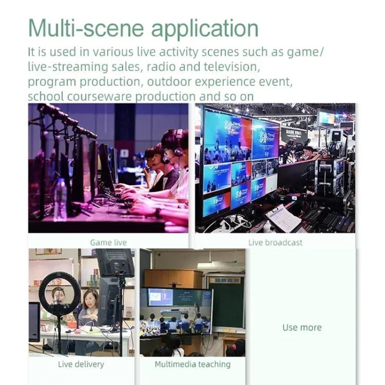 4 In 2 Out HDMI Guide Switchboard Type-C Capture Port OSD Display Game Switcher EU Plug(Black) - Live Sound Effects Processors by buy2fix | Online Shopping UK | buy2fix