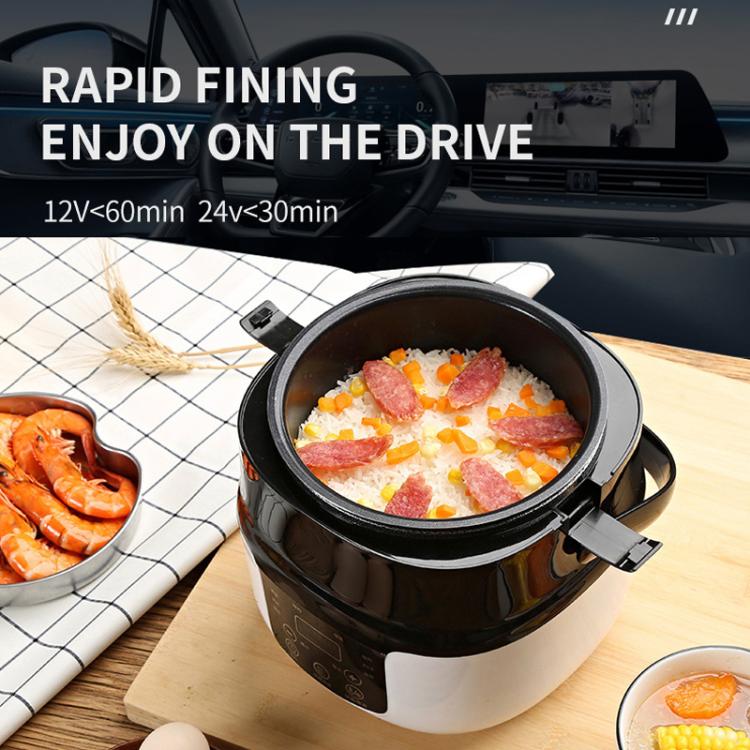 12V-24V 2L Car-Mounted Push-Button Rice Cooker, Specification: English - Rice Cookers by buy2fix | Online Shopping UK | buy2fix