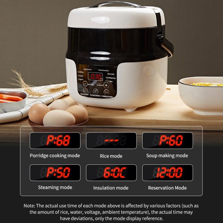 12V-24V 2L Car-Mounted Push-Button Rice Cooker, Specification: English - Rice Cookers by buy2fix | Online Shopping UK | buy2fix