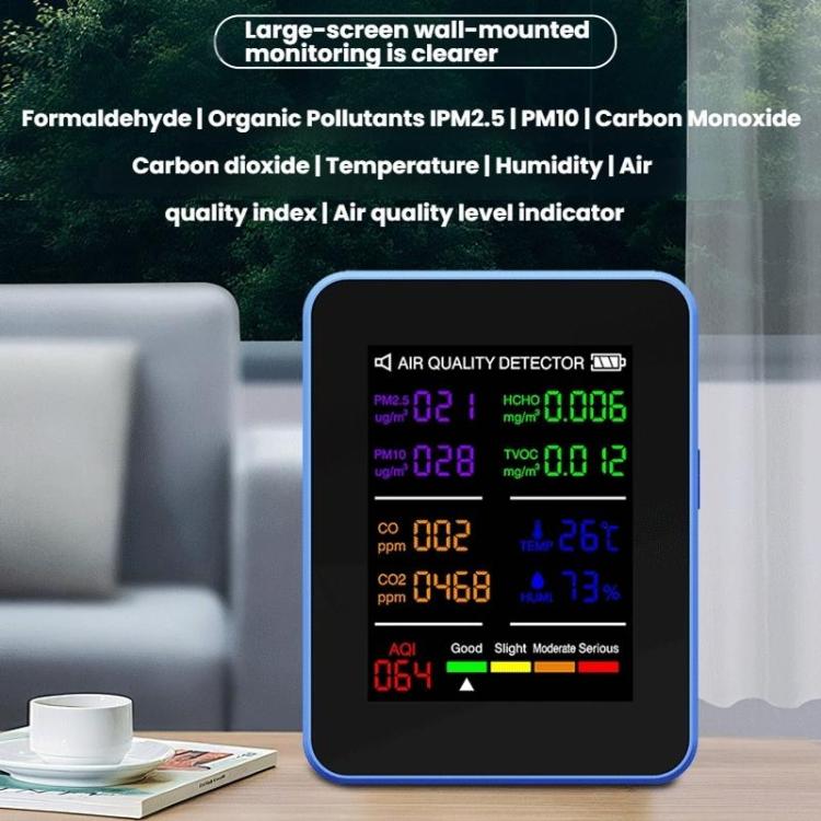 Multifunctional CO2 Air Quality Environmental Monitor(White) - Air & Water Quality Tester by buy2fix | Online Shopping UK | buy2fix