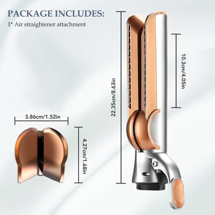 For Dyson Airwrap HS01/HS05/HS08 Air Straightener Attachment Straightening Nozzle(Gold) - For Dyson Accessories by buy2fix | Online Shopping UK | buy2fix