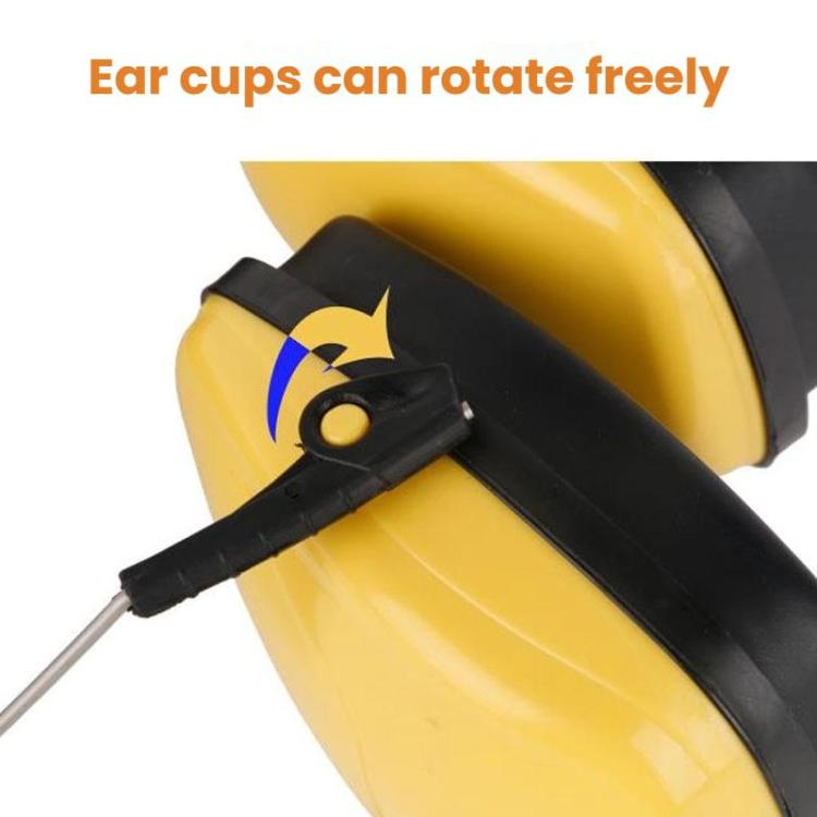 Children Students Soundproof Earmuffs Protective Noise Reduction Sleeping Learning Earmuffs(Yellow) - Earmuff & Pad by buy2fix | Online Shopping UK | buy2fix