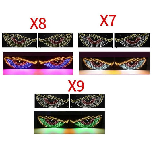 USB Car-mounted Dynamic Demon Eye Car Sticker LED Indicator Light(Red Yellow+Blue) - Decorative Lights by buy2fix | Online Shopping UK | buy2fix