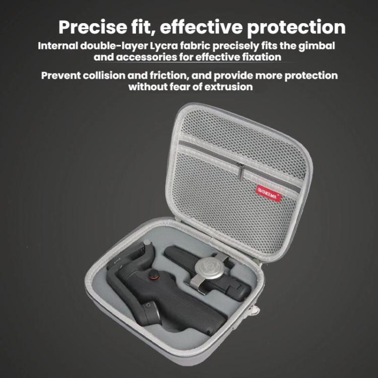 For DJI OSMO Mobile 4 / SE PU WOKEMA Handheld Gimbal Stabilizer Storage Bag (Black) - by buy2fix | Online Shopping UK | buy2fix