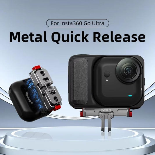 For Insta360 Go Ultra Flymile Magnetic Quick-Release Adapter Aluminum Alloy Mount Extension Accessory(GU002) - Mount & Holder by Flymile | Online Shopping UK | buy2fix