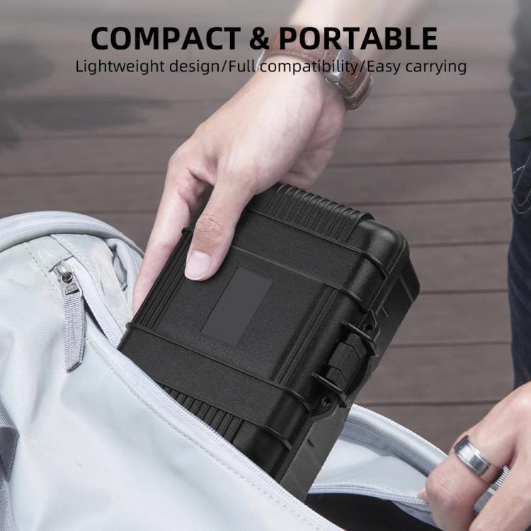 Flymile Carrying Case for DJI Action 5 Pro/4/3 Street Photography Kit Storage Organizer(Black) - Case & Bags by Flymile | Online Shopping UK | buy2fix