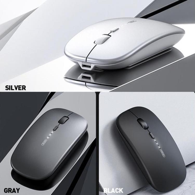 Inphic M1 PRO Wireless Bluetooth Tri-mode Rechargeable Mute Mouse With Battery Level Display(Black) - Wireless Mice by Inphic | Online Shopping UK | buy2fix
