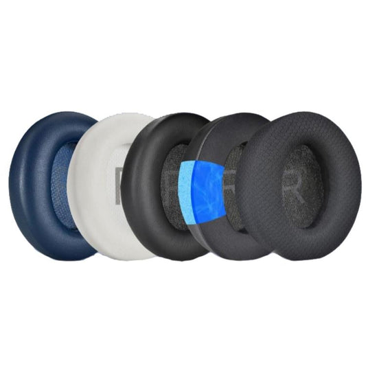 For Anker Space Q45 1pair Ear Muffs Foam Noise Reduction Earmuffs, Spec: Potein Leather White - Earmuff & Pad by buy2fix | Online Shopping UK | buy2fix