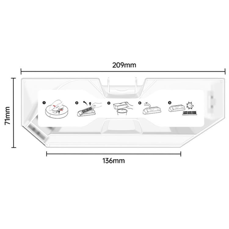 For Roborock Qrevo MaxV Robot Vacuum Dust Collection Box Accessory Dust Box - For Roborock Accessories by buy2fix | Online Shopping UK | buy2fix