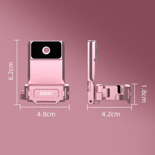 For DJI Osmo Pocket 3 BRDRC Magnetic Mount Expandable Back Clip Adapter(Pink) - Mount & Holder by BRDRC | Online Shopping UK | buy2fix