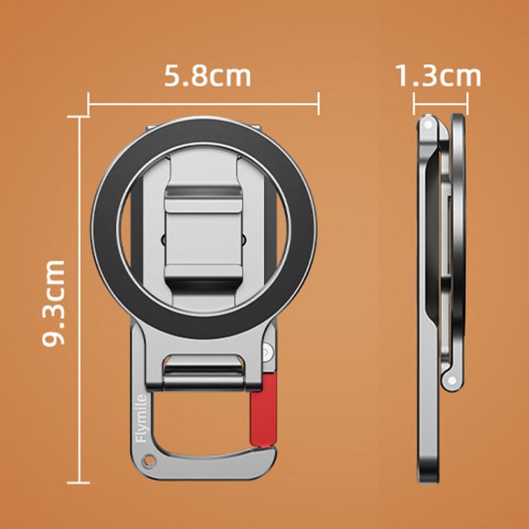 Flymile MB015 Magsafe Magnetic Cell Phone Shooter Folding Metal Clip 1/4 Expanding Stand Accessory - Desktop Holder by Flymile | Online Shopping UK | buy2fix
