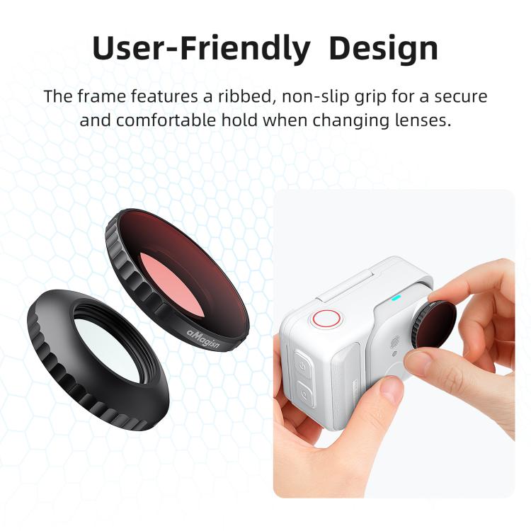 For Insta360 GO Ultra aMagisn Waterproof Filter Aluminum Alloy Frame Anti-fog Lens UV - Len Accessories by aMagisn | Online Shopping UK | buy2fix