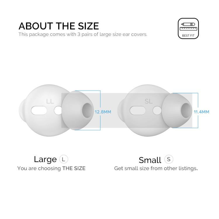 For AirPods 1 / 2 AhaStyle PT66 3pairs Silicone In-Ear Soundproof Ear Case, Color: Small Light Blue - Anti-dust & Ear Caps by AhaStyle | Online Shopping UK | buy2fix