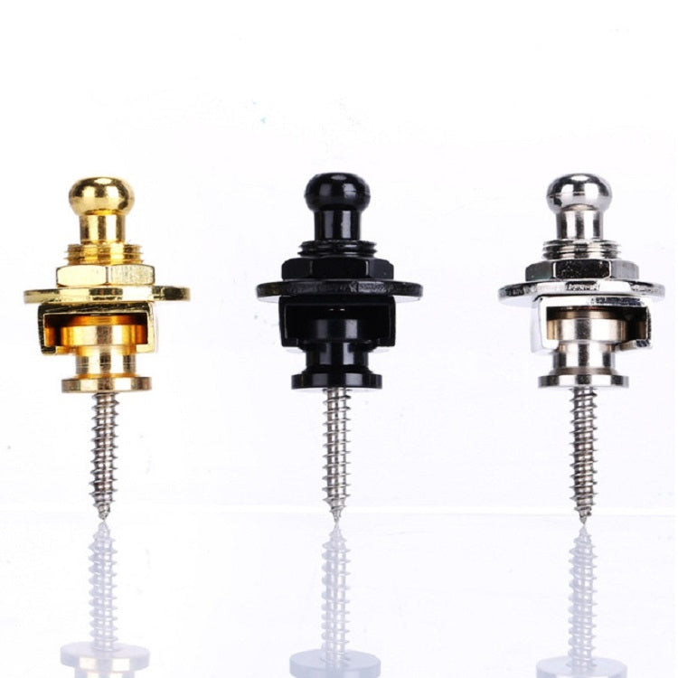 Metal Universal Guitar Strap Buckle Strap Nail Anti-off Guitar Tail Nail(Black) - String Instrument Accessories by buy2fix | Online Shopping UK | buy2fix