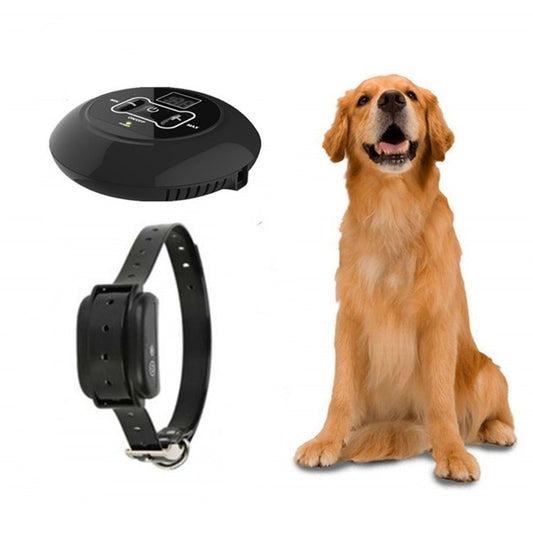 Electronic Fence Wireless Pet Training Device Bark Stop, Plug Type:AU Plug(With 1 Collar) by buy2fix