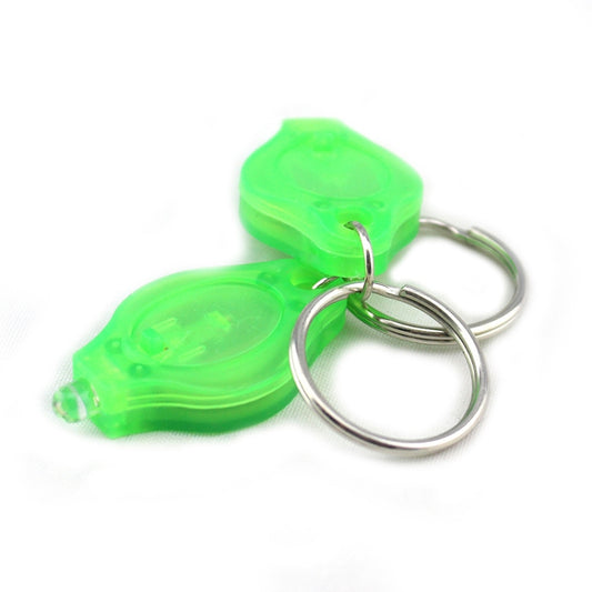 2 PCS Mini Pocket Keychain Flashlight Micro LED Squeeze Light Outdoor Camping Ultra Bright Emergency Key Ring Light Torch Lamp(Green) by buy2fix