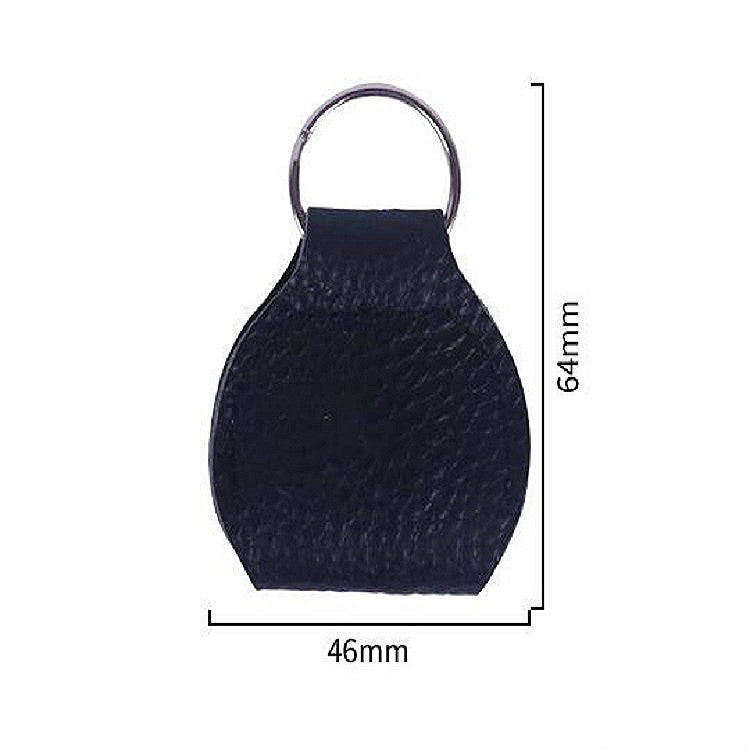 10 PCS Genuine Leather Guitar Pick Storage Bag with Key Ring, Color:Brown - Storage Bags by buy2fix | Online Shopping UK | buy2fix