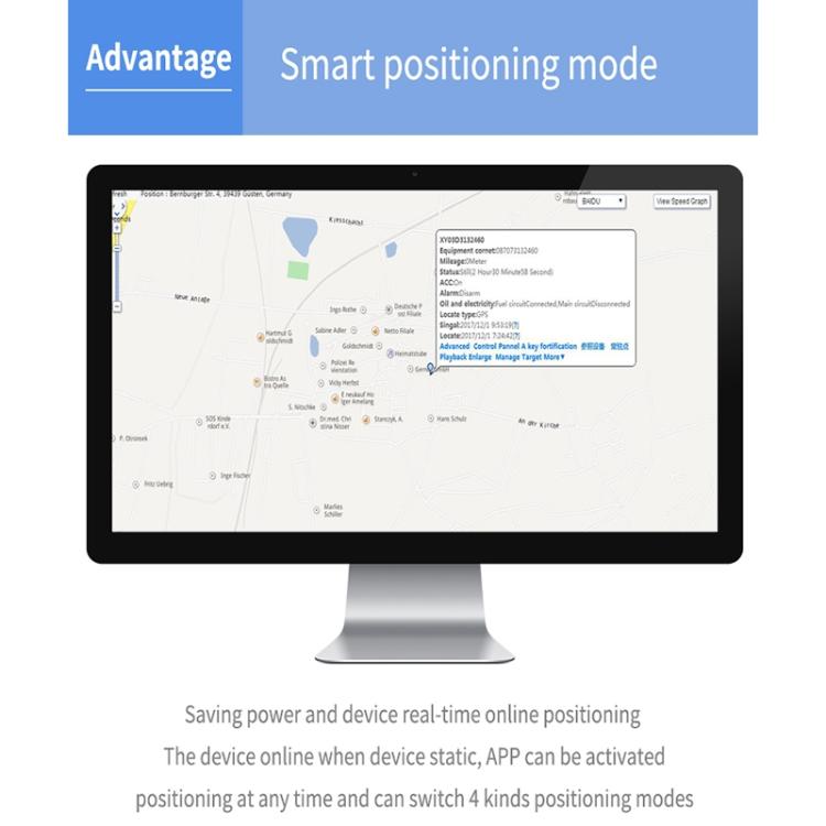TK202A 4G Car Truck Vehicle Tracking GSM GPRS GPS Tracker Support AGPS, Battery Capacity: 6500mAh - Car Tracker by buy2fix | Online Shopping UK | buy2fix