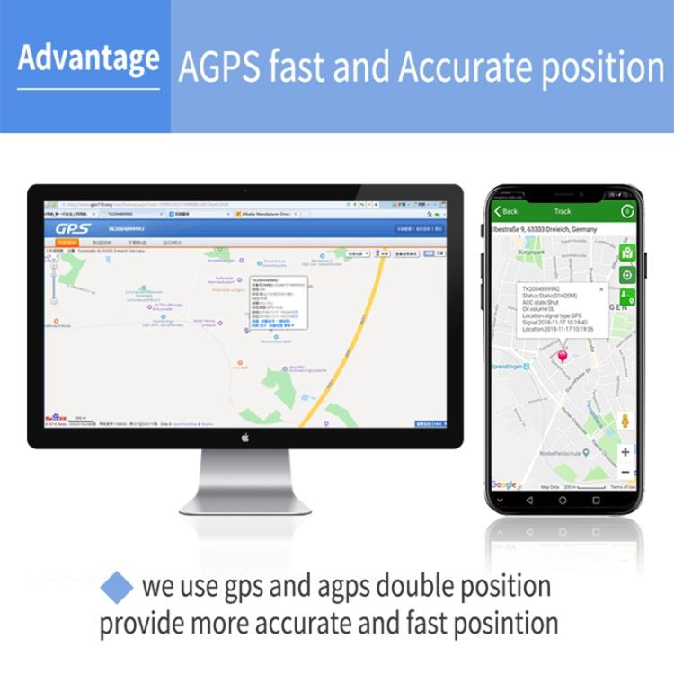 TK202B 4G Car Truck Vehicle Tracking GSM GPRS GPS Tracker Support AGPS, Battery Capacity: 5000mAh - Car Tracker by buy2fix | Online Shopping UK | buy2fix
