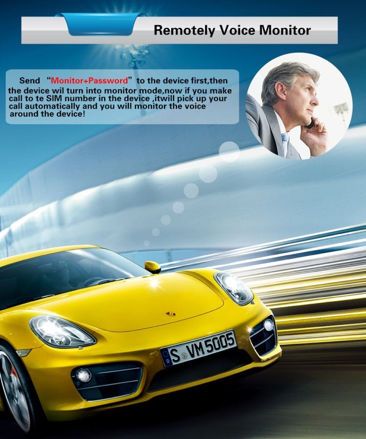 KH-X1 Mini Waterproof Magnetic GPS / GSM / GPRS Quad Band Realtime Car Tracker, Built-in Long Life Battery, Shark Alarm, Movement Alarm, Remotely Voice Monitor, Geo-fence(Black) by buy2fix