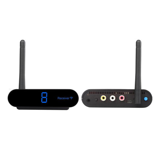Measy AV220-2 2.4GHz Wireless Audio / Video Transmitter + 2 Receiver, Transmission Distance: 200m (Black) - Set Top Box & Accessories by Measy | Online Shopping UK | buy2fix