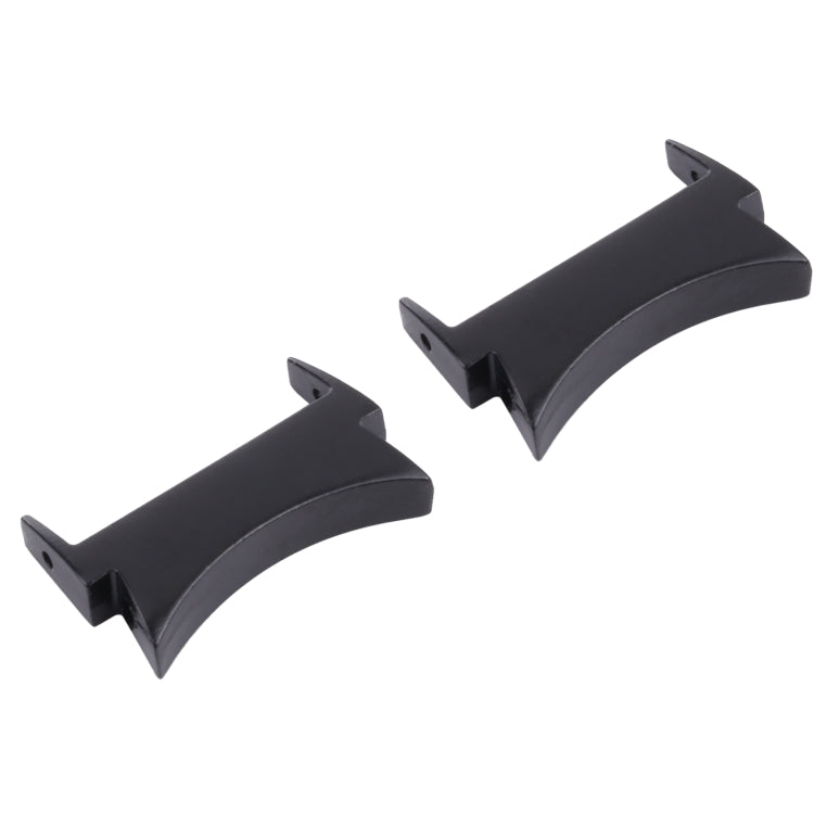1 Pair For Samsung Galaxy Watch4 40mm / 44mm Smart Watch Watchband Connector Converter (Black) - Other Parts by buy2fix | Online Shopping UK | buy2fix