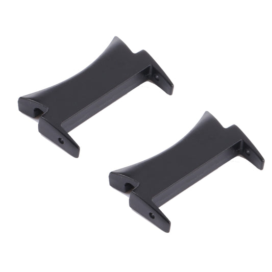 1 Pair For Samsung Galaxy Watch4 40mm / 44mm Smart Watch Watchband Connector Converter (Black) - Other Parts by buy2fix | Online Shopping UK | buy2fix