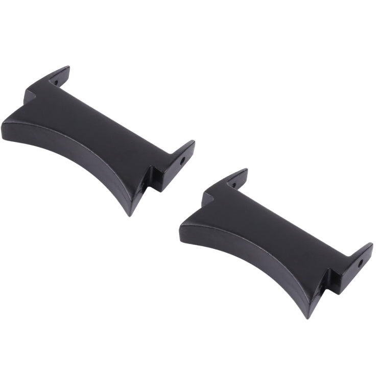 1 Pair For Samsung Galaxy Watch4 40mm / 44mm Smart Watch Watchband Connector Converter (Black) - Other Parts by buy2fix | Online Shopping UK | buy2fix