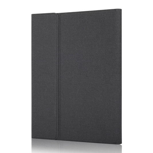 RK102C Detachable Magnetic Plastic Bluetooth Keyboard with Touchpad + Silk Pattern TPU Tablet Case for iPad 10.2, with Pen Slot & Bracket(Black) by buy2fix