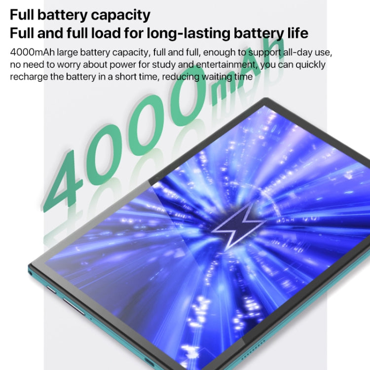 Y22 10.1 inch Smart Learning Tablet PC Combo Set, 4GB+32GB, Android 10 MTK6755 Octa Core, 4G Network, with Leather Case + Keyboard, US Plug (Light Green) - 10.1 inch by buy2fix | Online Shopping UK | buy2fix