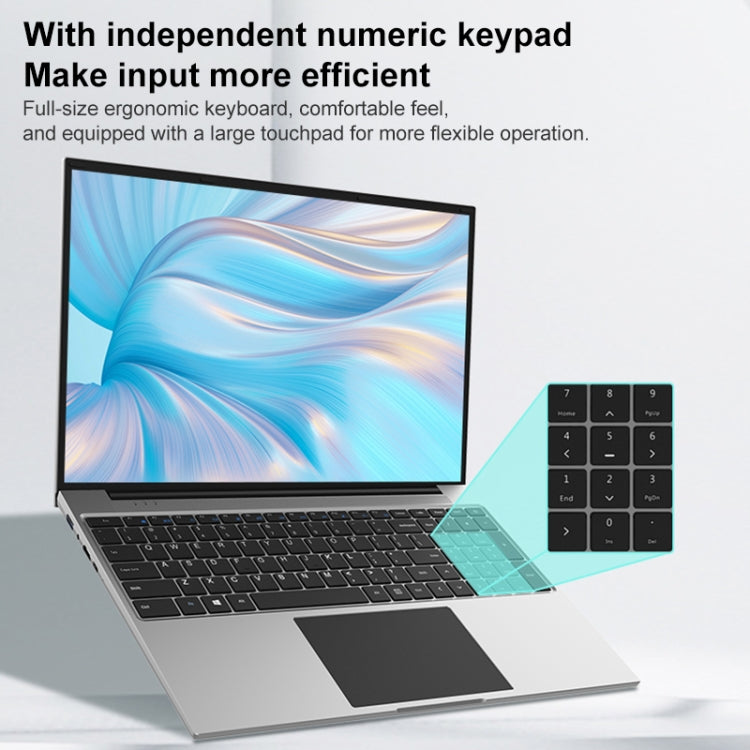 Jumper EZbook S7 Max 16 inch Laptop, 16GB+128GB+512GB, Windows 11 Intel Alder Lake N95 Quad Core, US Plug(Grey) - Jumper by jumper | Online Shopping UK | buy2fix
