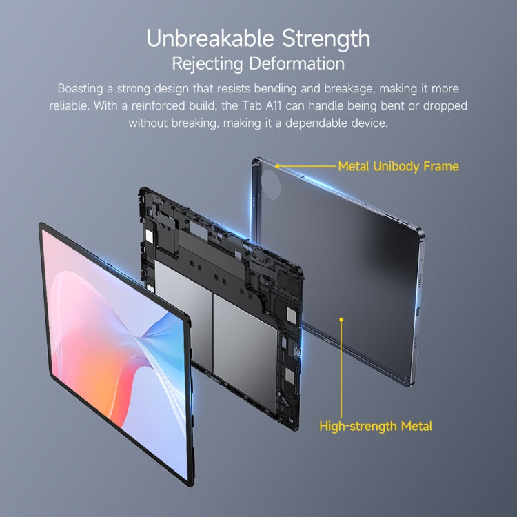 Ulefone Tab A11 Tablet PC, 6GB+256GB, 11 inch Android 14 Unisoc T620 Octa Core 4G Network, EU Plug (Space Grey) - Other by Ulefone | Online Shopping UK | buy2fix