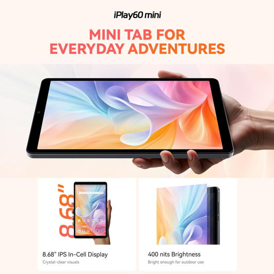 ALLDOCUBE iPlay 60 mini 4G LTE Tablet PC, 4GB+64GB, 8.68 inch Android 15 Unisoc T606 Octa Core Support Dual SIM (Grey) - ALLDOCUBE by ALLDOCUBE | Online Shopping UK | buy2fix
