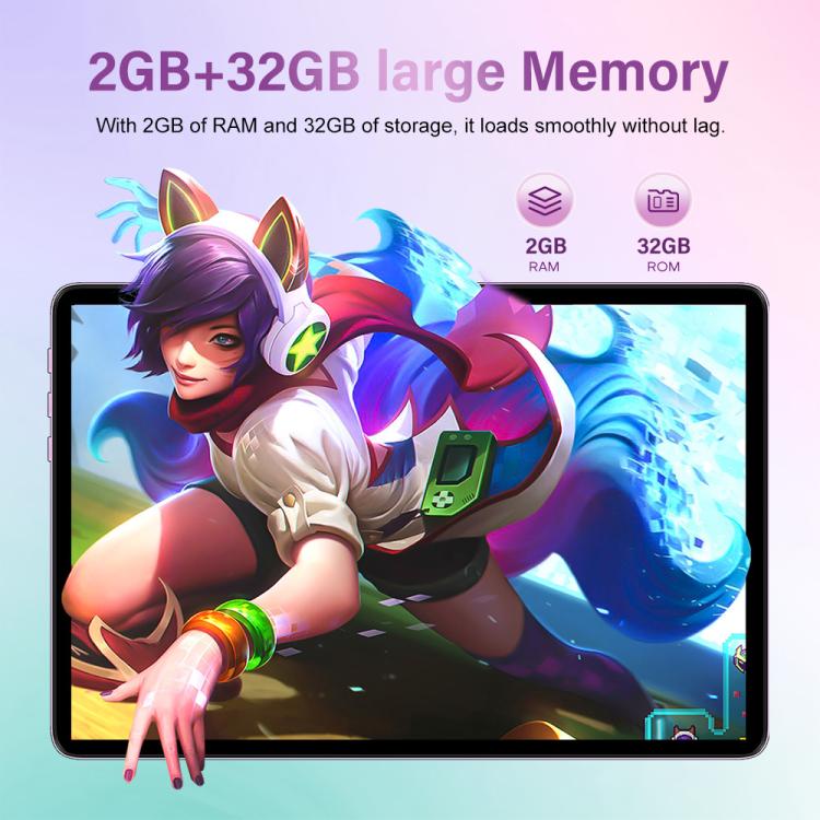 Pad 9 Ultra 10.1 inch 3G Phone Call Tablet PC, 2GB+32GB, Android 10 MTK6737 Quad Core, US Plug (Purple) - 10.1 inch by buy2fix | Online Shopping UK | buy2fix