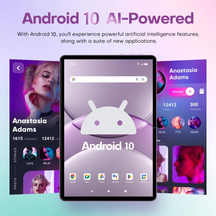 Pad 9 Ultra 10.1 inch 3G Phone Call Tablet PC, 2GB+32GB, Android 10 MTK6737 Quad Core, EU Plug (Purple) - 10.1 inch by buy2fix | Online Shopping UK | buy2fix
