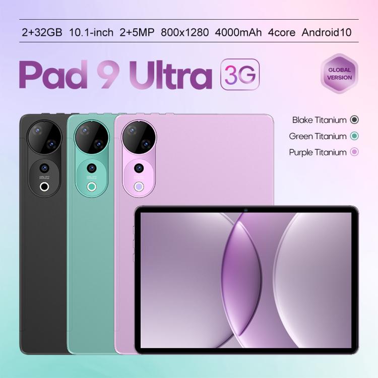 Pad 9 Ultra 10.1 inch 3G Phone Call Tablet PC, 2GB+32GB, Android 10 MTK6737 Quad Core, AU Plug (Green) - 10.1 inch by buy2fix | Online Shopping UK | buy2fix