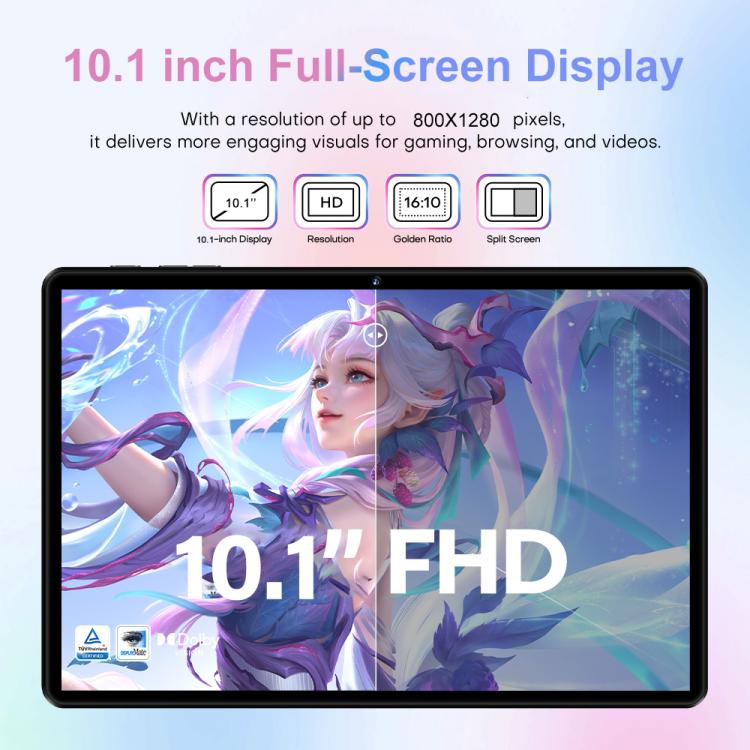Pad 8 Pro 10.1 inch 4G LTE Tablet PC Combo Set, 4GB+32GB, Android 10 MT6755 Octa Core, with Keyboard / Mouse / Leather Case, EU Plug (Purple) - 10.1 inch by buy2fix | Online Shopping UK | buy2fix