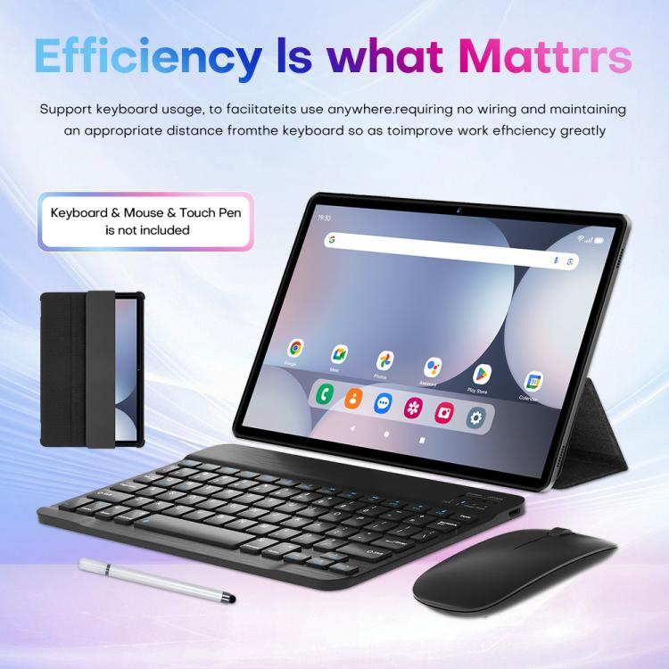 Pad 9 Pro 10.1 inch 4G LTE Tablet PC Combo Set, 4GB+32GB, Android 10 MT6755 Octa Core, with Keyboard / Mouse / Leather Case, US Plug (Blue) - 10.1 inch by buy2fix | Online Shopping UK | buy2fix