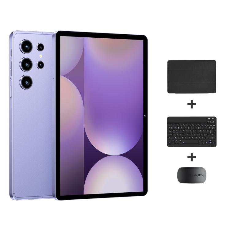 Pad 9 Pro 10.1 inch 4G LTE Tablet PC Combo Set, 4GB+32GB, Android 10 MT6755 Octa Core, with Keyboard / Mouse / Leather Case, AU Plug (Purple) - 10.1 inch by buy2fix | Online Shopping UK | buy2fix
