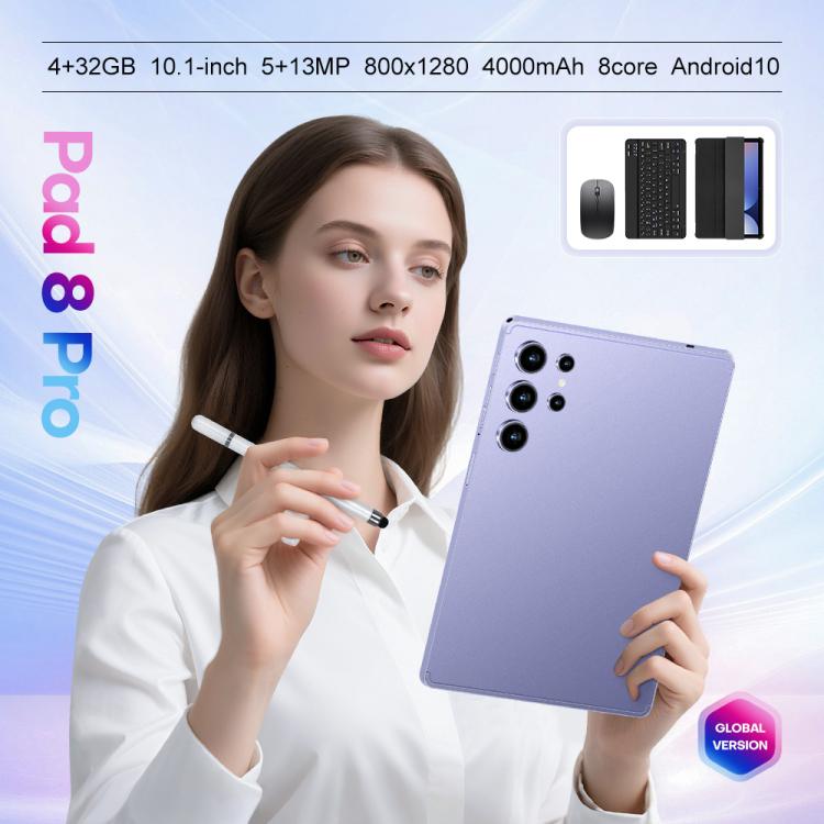 Pad 9 Pro 10.1 inch 4G LTE Tablet PC Combo Set, 4GB+32GB, Android 10 MT6755 Octa Core, with Keyboard / Mouse / Leather Case, AU Plug (Gold) - 10.1 inch by buy2fix | Online Shopping UK | buy2fix