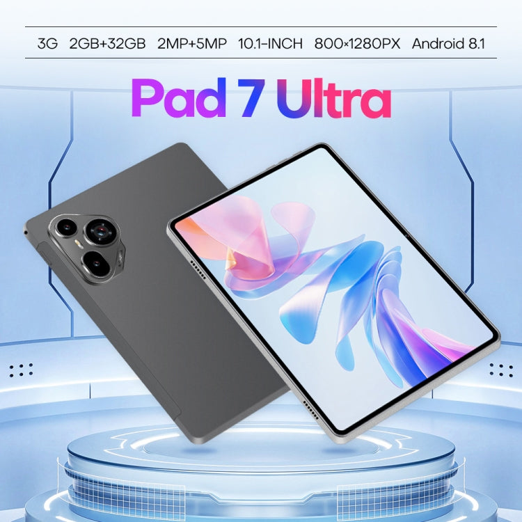 Pad7 Ultra 10.1 inch 3G Phone Call Tablet PC, 2GB+32GB, Android 8.1 MTK6737 Quad Core, EU Plug (Silver) - 10.1 inch by buy2fix | Online Shopping UK | buy2fix