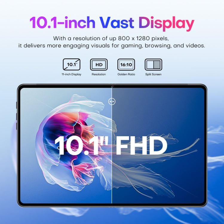 Pad7 Ultra 10.1 inch 3G Phone Call Tablet PC, 2GB+32GB, Android 8.1 MTK6737 Quad Core, EU Plug (Silver) - 10.1 inch by buy2fix | Online Shopping UK | buy2fix