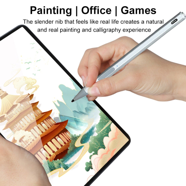 WR19 4096 USB-C/Type-C Pressure-Sensitive Stylus Pen(Silver) by buy2fix