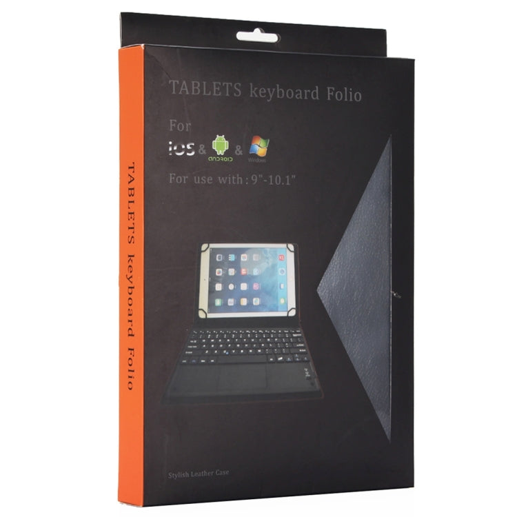 Universal Bluetooth V3.0 Keyboard Detachable Litchi Texture PU Leather Tablet Case with Touchpad for 9.7-10.1 inch Tablet PC(Black) by buy2fix