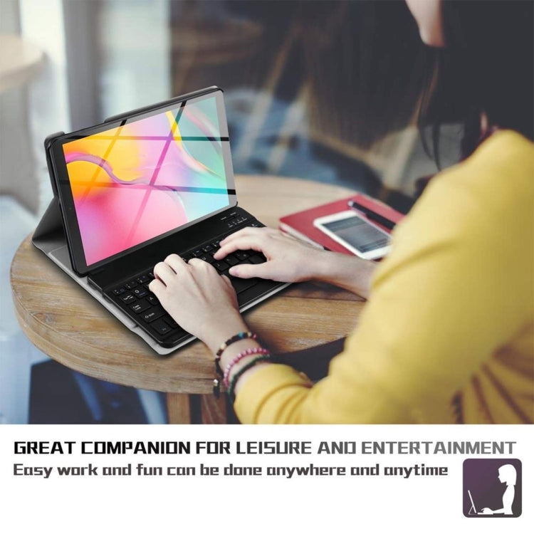 AM12 2 in 1 Removable Bluetooth Keyboard + Protective Leather Tablet Case with Holder for Lenovo Tab P11 (Tab-J606F)(Rose Gold) by buy2fix