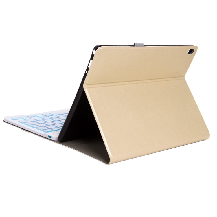 M10 2 in 1 Removable Bluetooth Keyboard + Leather Tablet Case with Holder for Lenovo Tab M10 TB-X505X (Gold) by buy2fix